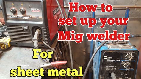 mig weld auto body sheet metal|welder settings for sheet metal.